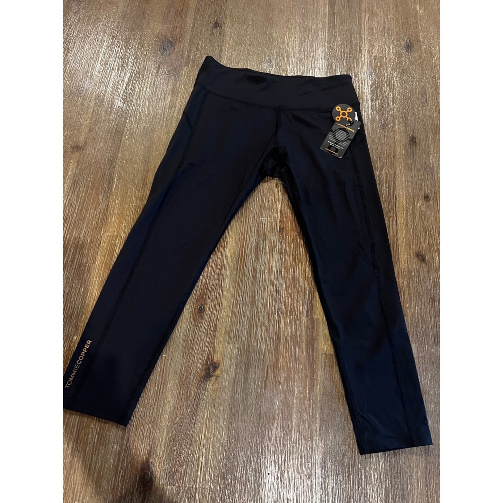 Tommie Copper Performance Compression Capri Black Leggings Sm Workout Gear Gym